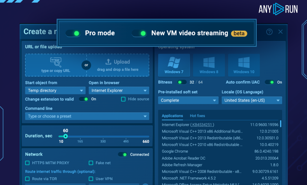 Choose VNC for better VM streaming